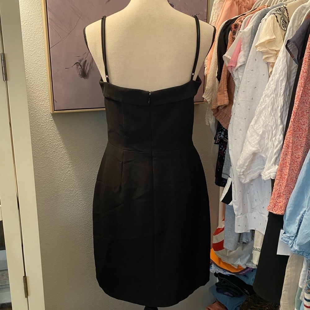 Charles Henry Black Satin Dress - Picture 9 of 9